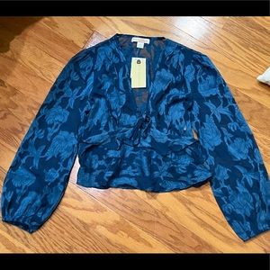 Beautiful Blue Blouse NWT